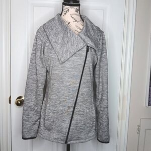 Reitmans Hyba Cardigan Sweater Jacket Athleisure Gray Mix Women's Size M